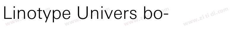 Linotype Univers bo字体转换 Linotype Univers bo字体转换